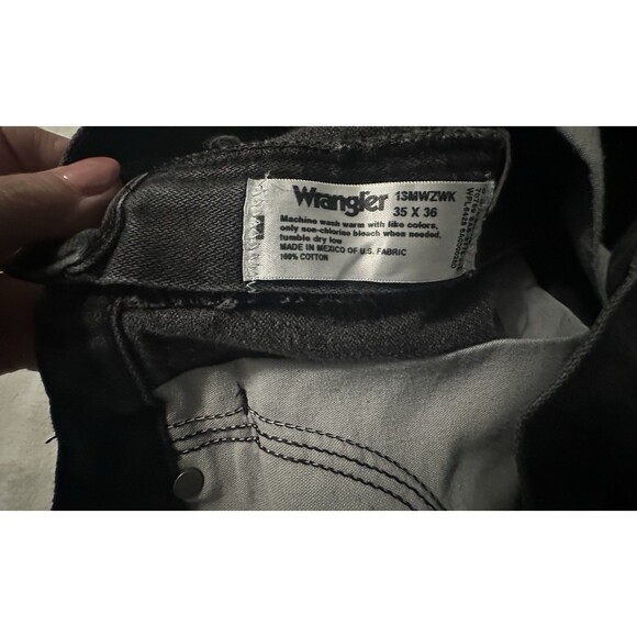 Vintage Wrangler Unisex Patchwork  jeans - Size 35x36 - Picture 4 of 10